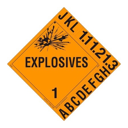 American Labelmark Co LabelMaster  PG III Placard, Worded, Removable Vinyl, 25/Pack PSR32R